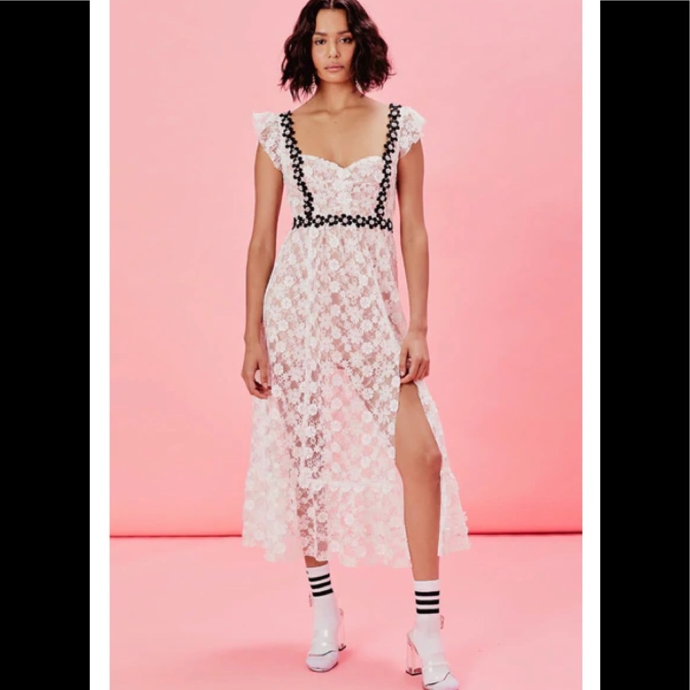 For Love and Lemons Isabel Midi Dress - Size S